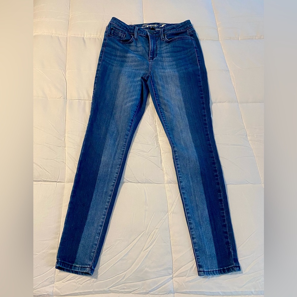 Seven7 Women's Blue Skinny Jeans